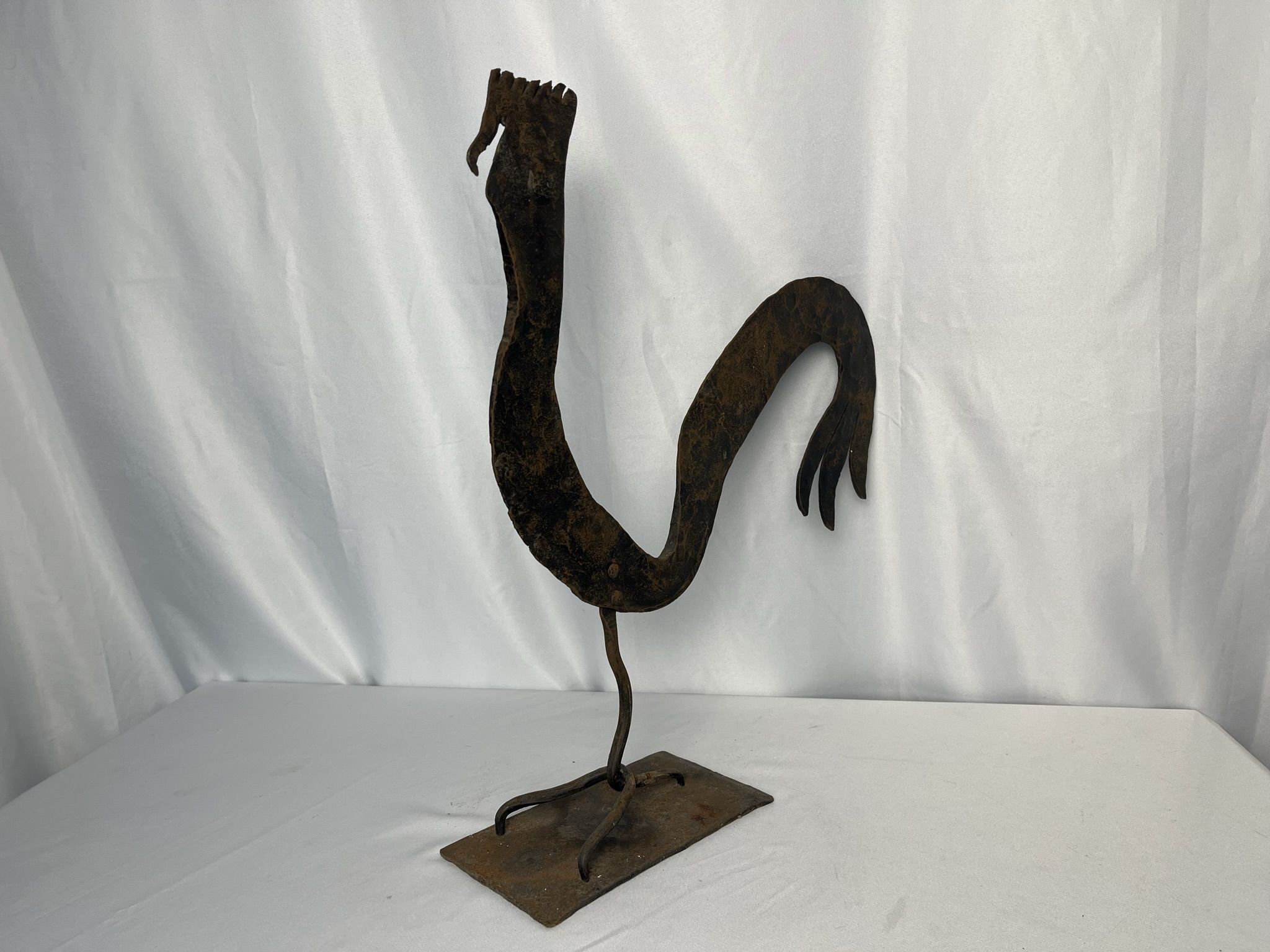 Vintage sculpture metal G. Raveneau circa 1970
