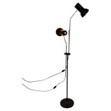 Lampe de sol à design ajustable du milieu du siècle par Napako, années 1970.