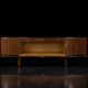 Vintage Rare Large French Art Deco Walnut Sideboard, 1920s