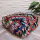 Handmade Berber pouf in wool 60 X 60 X 20 CM