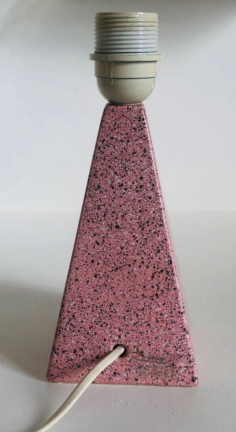Brussels porcelain lamp base with terrazzo effect