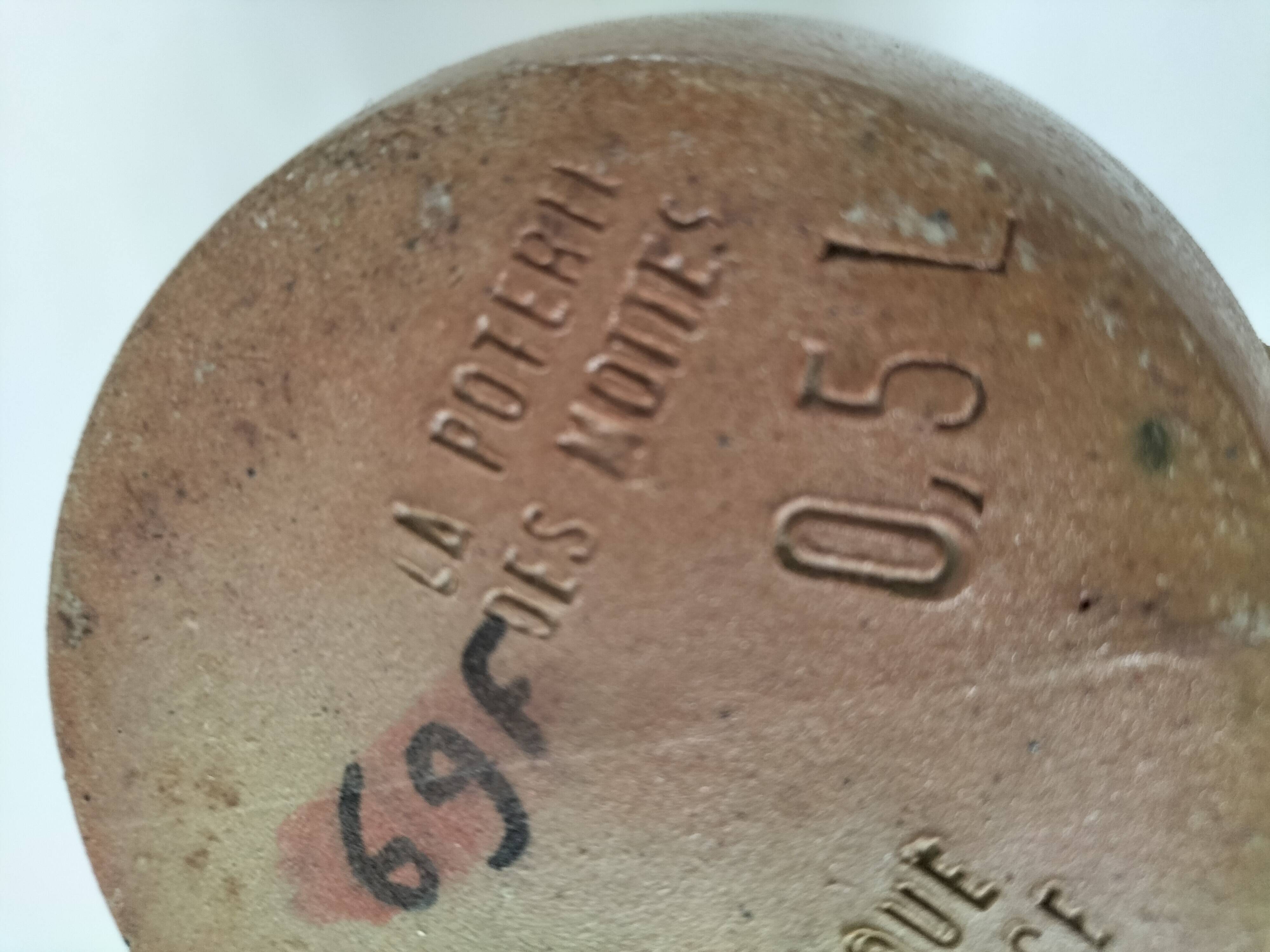 Stoneware pitcher from Poterie des Mottes, Saint Amand en Puisaye (Burgundy)