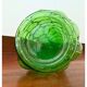 Bouteille/carafe Genie en verre à bulles vert Empoli vintage