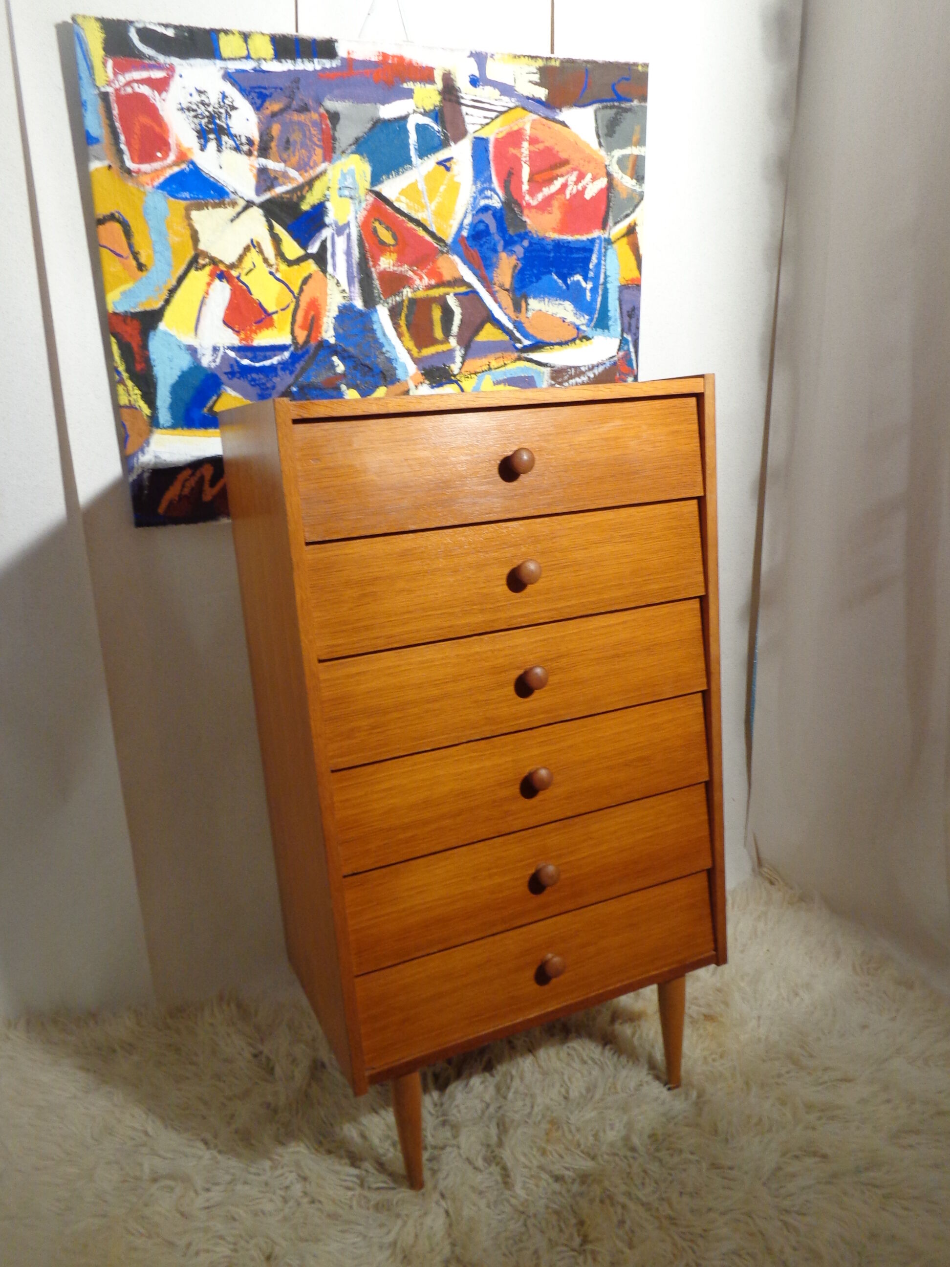 Vintage 1960s light wood clothing