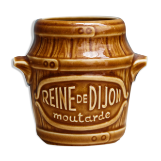 Pot à moutarde ancien "Reine de Dijon"