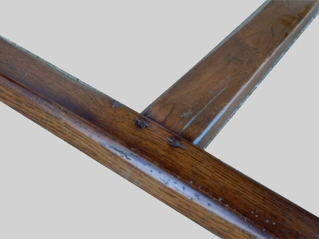 Massive old chene farm table