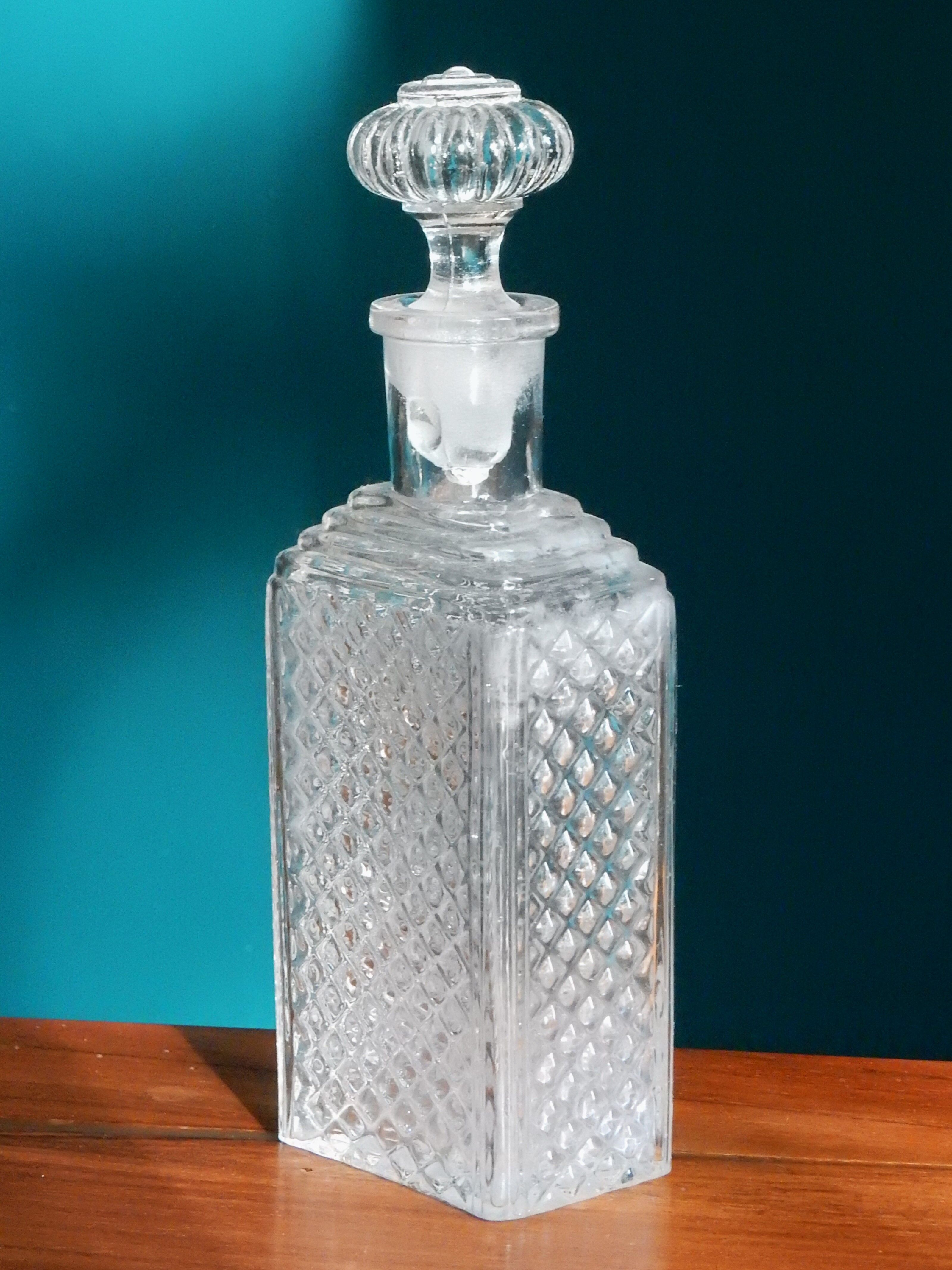 1960s vintage glass perfume bottle