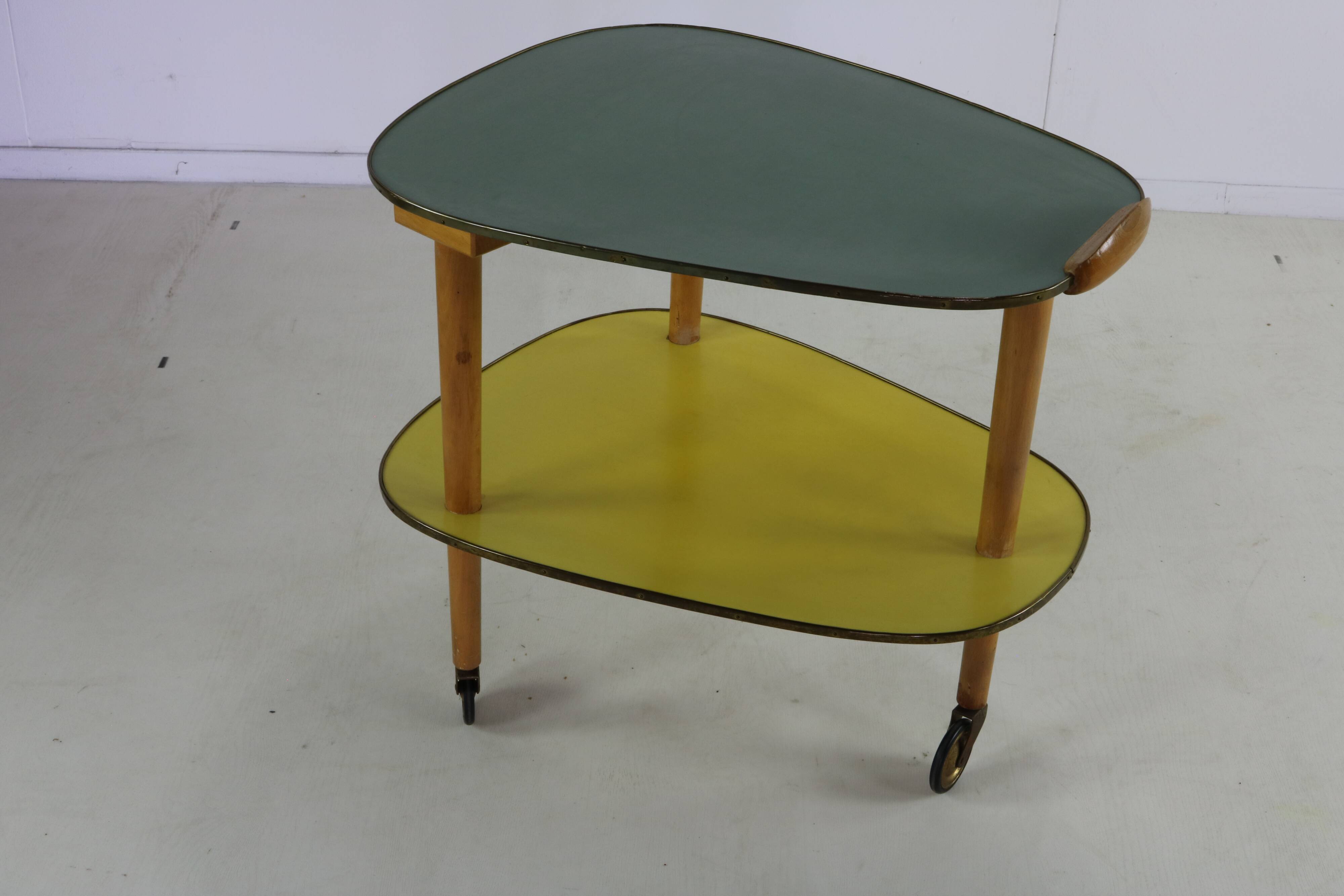 Original colorfull midcentury design tea trolley