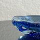 Bol décoratif en verre de Murano "Bullicante" bleu, objet de collection vintage