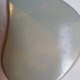 Ceramic dish by Peter Orlando, free form with abstract decoration, 1950s