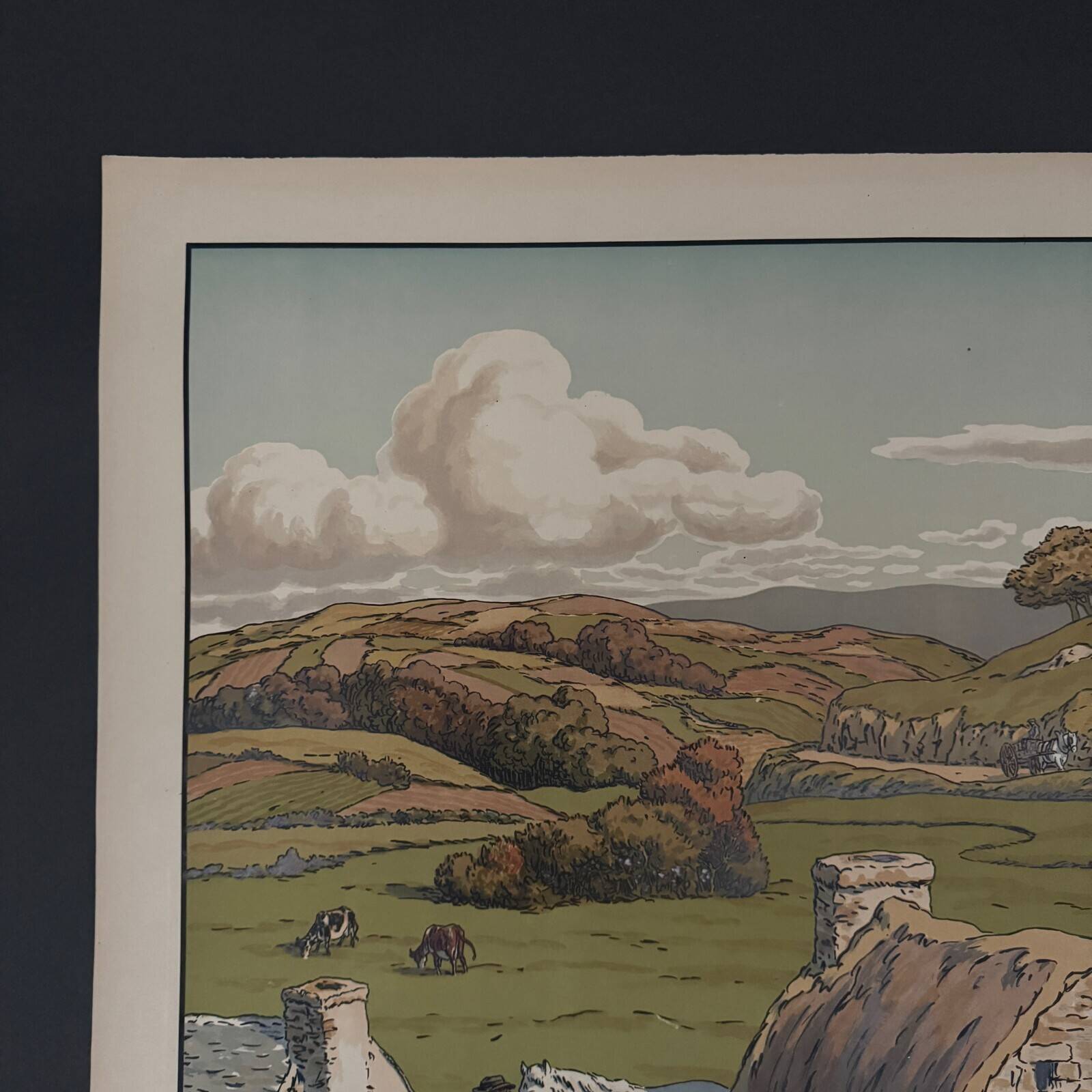 Lithograph by Henri Rivière, Aspects of Nature - The Valley