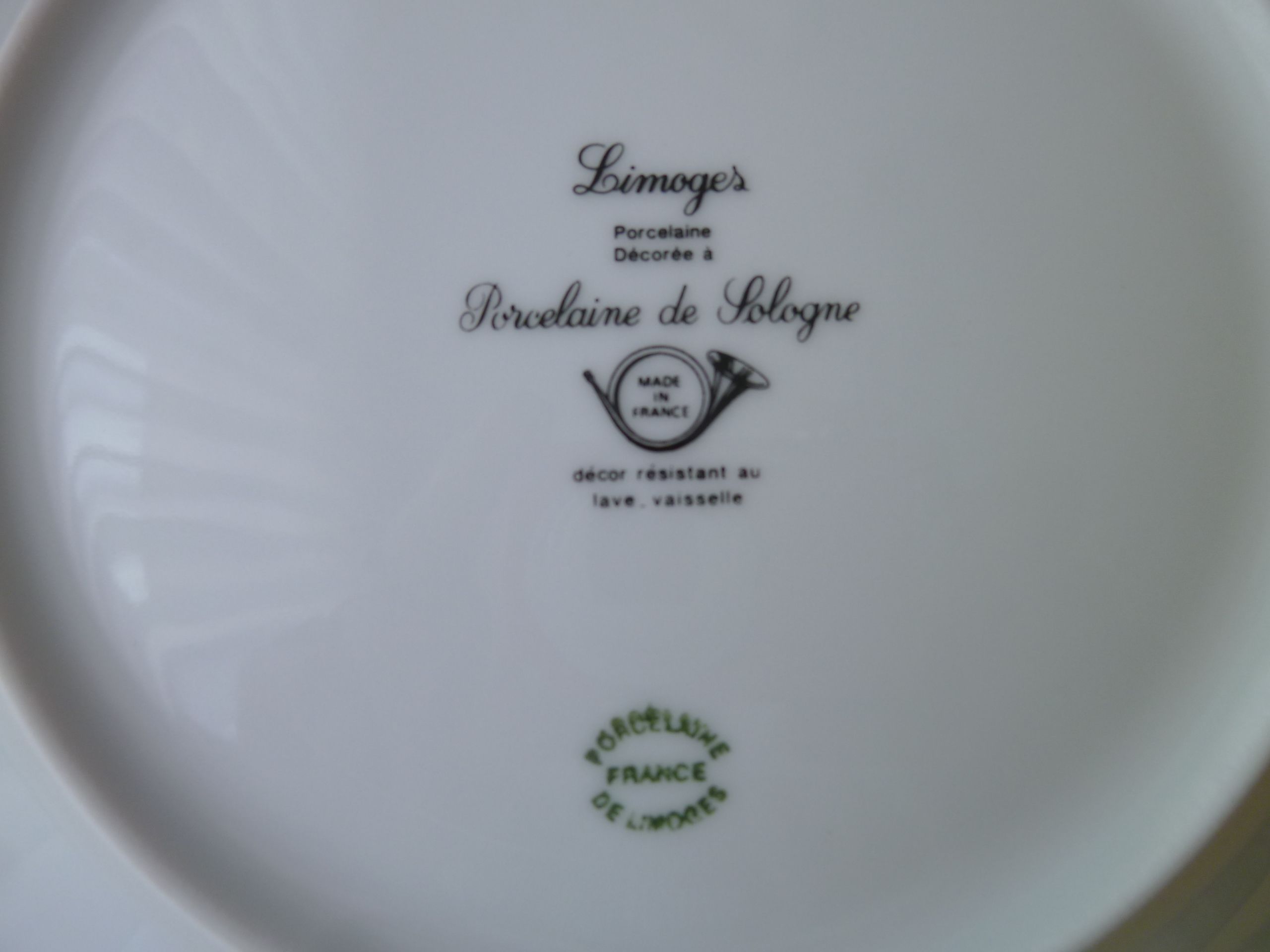 Set of 6 Fat Faith Plates, Gizzards in Sologne Porcelain