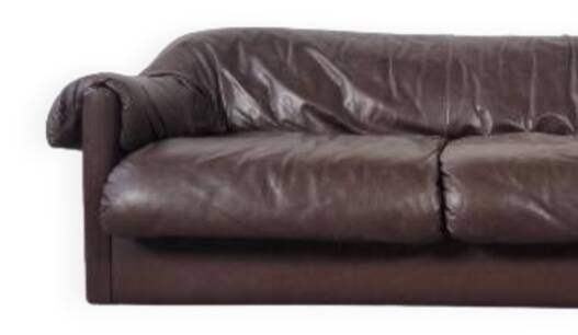 Vintage leather sofa from the 60s and 70s