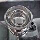 Tea and coffee set on tray, in silver metal Ercuis Goldsmith