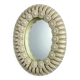 Spanish floral ceramic mirror from Manises, Spain, circa 1970s