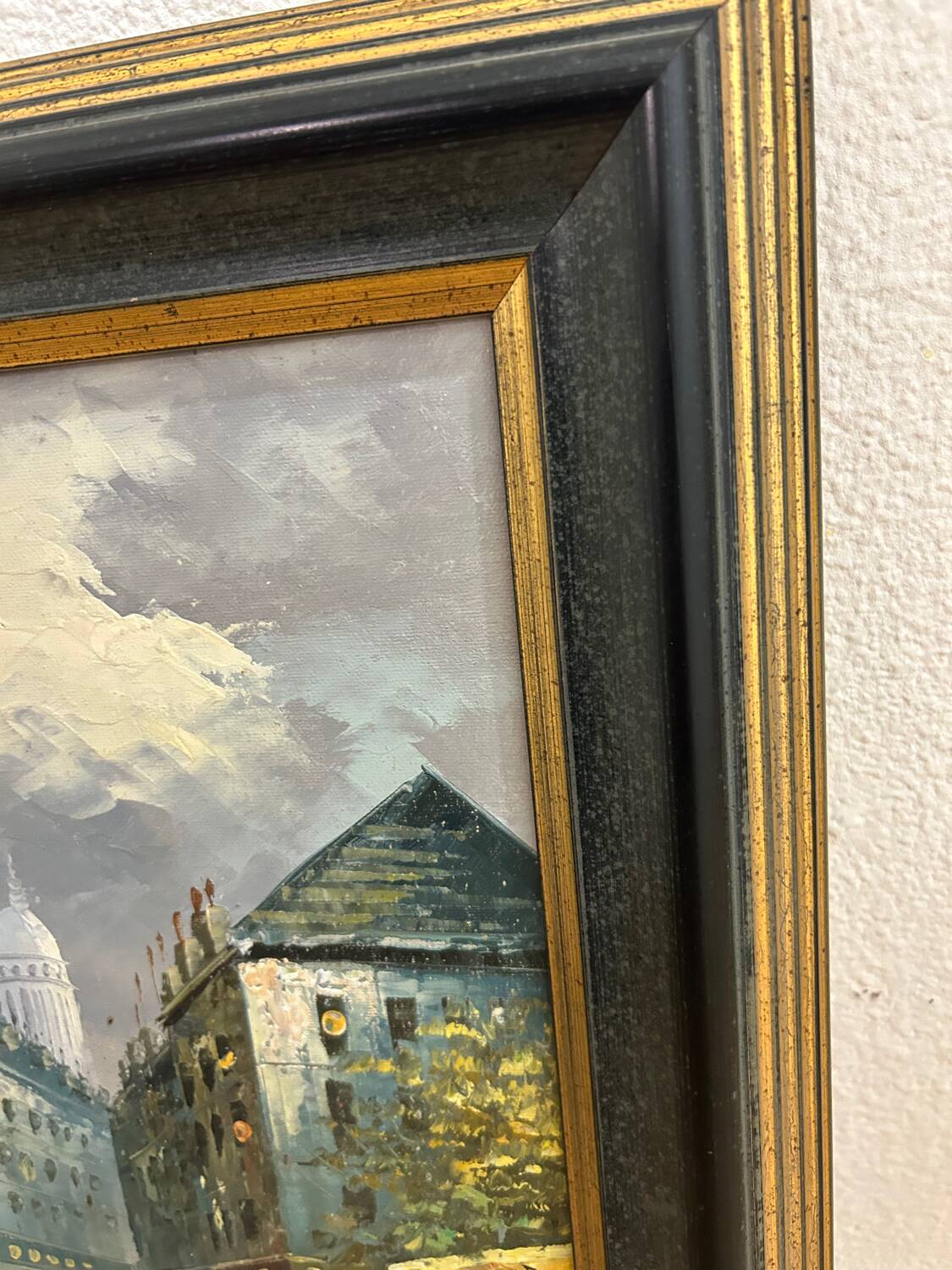 Oil on canvas signed Burnett, Paris