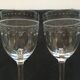 Série de 4 verres de cristal décor gravé 18e