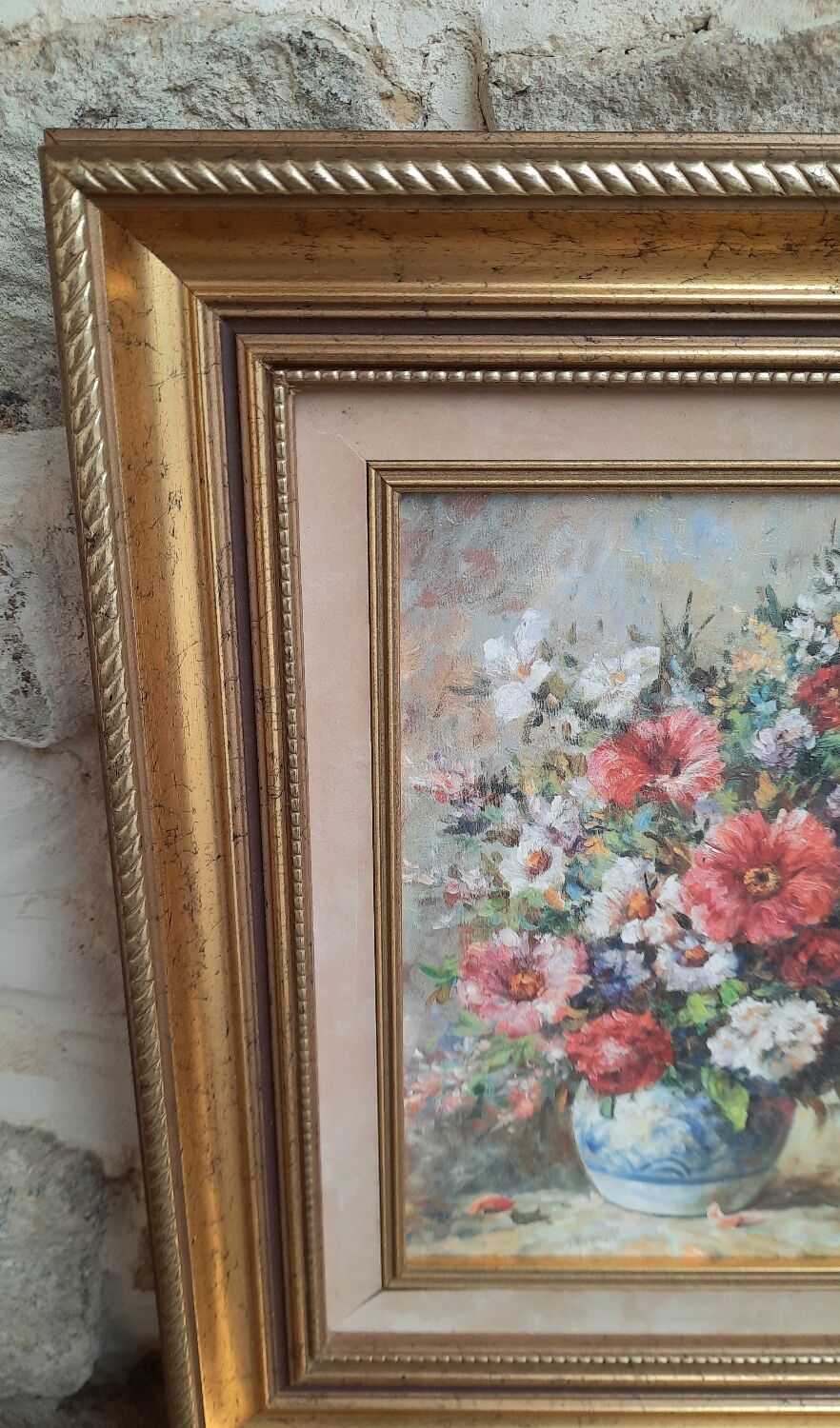 Tableau peinture bouquet de fleurs