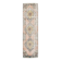 Tapis persan saumon et crème, 82 x 307 cm