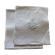 Lot de 2 anciennes serviettes de table brodées main