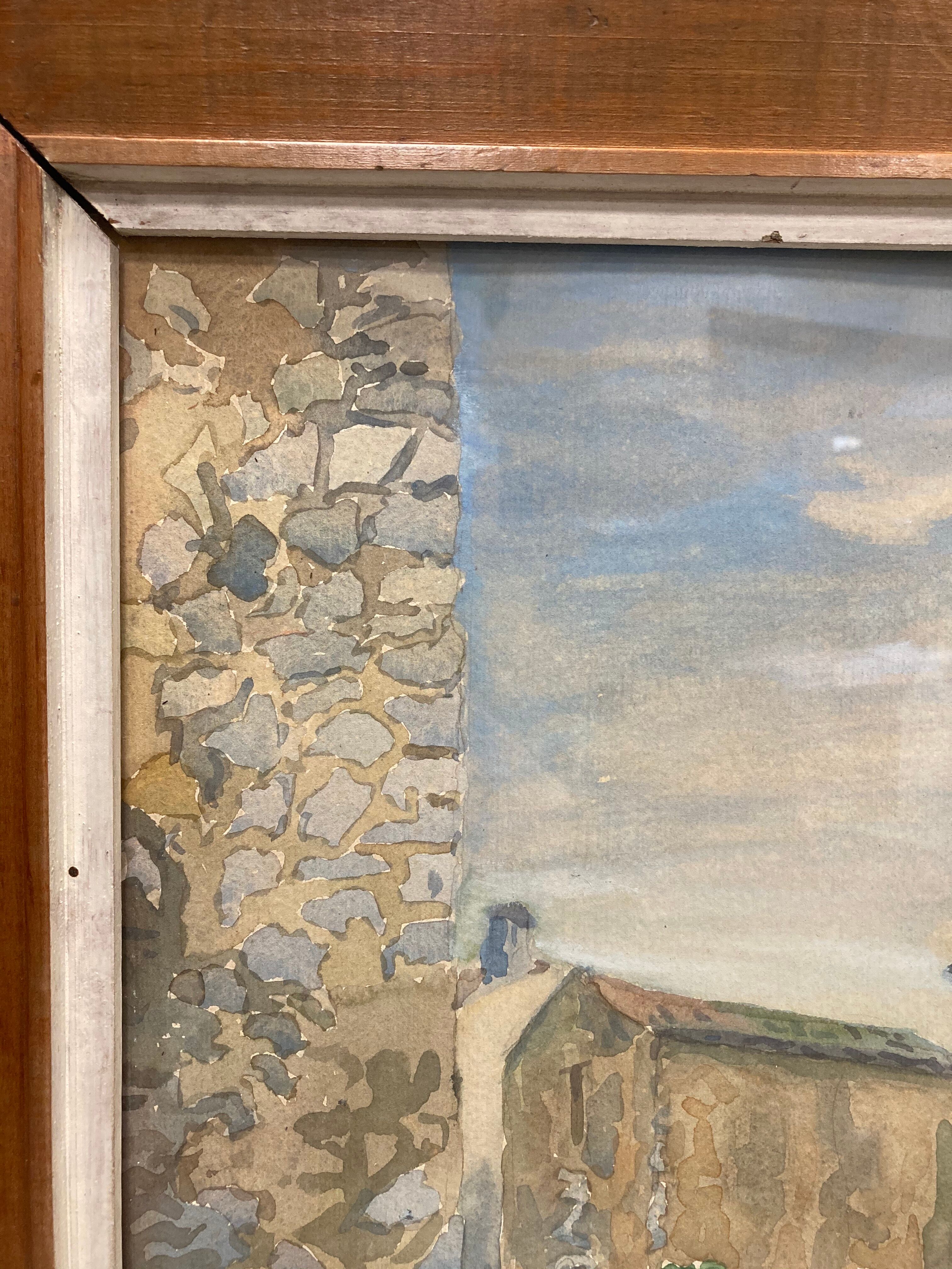 Aquarelle encadrée