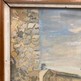 Framed watercolor