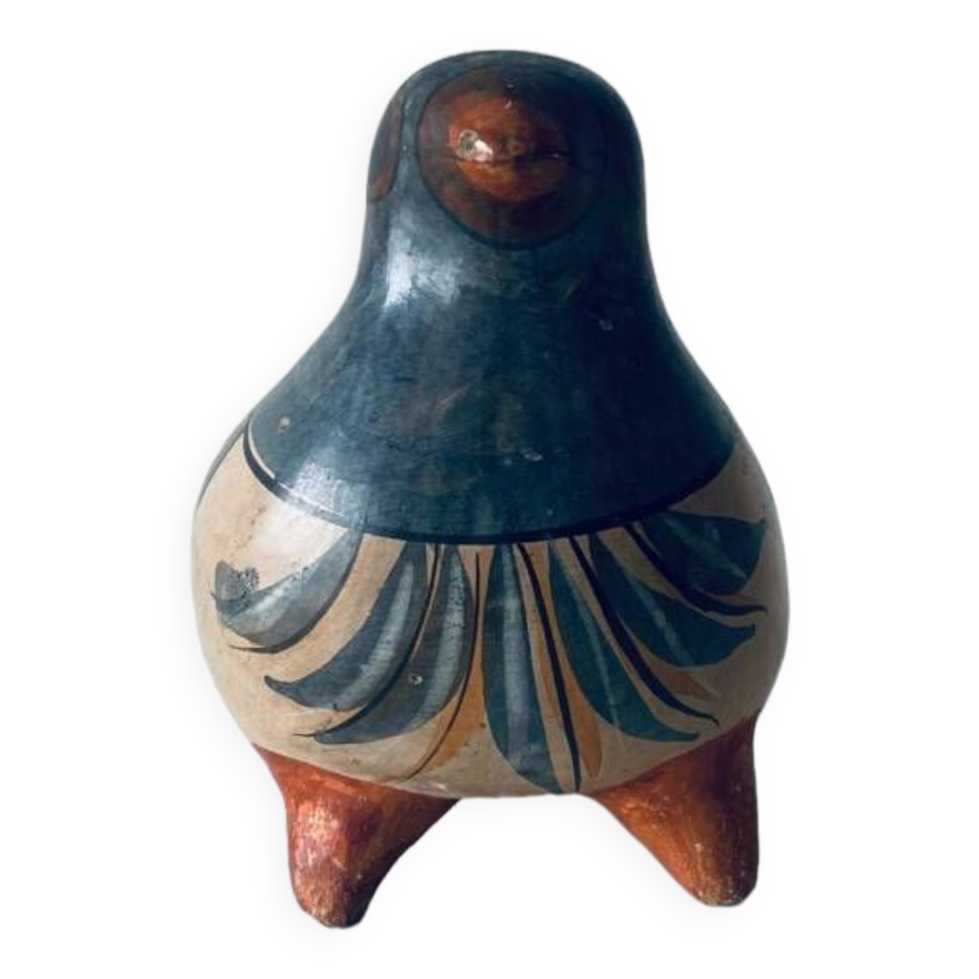 Mexican folk art bird signed V Silva