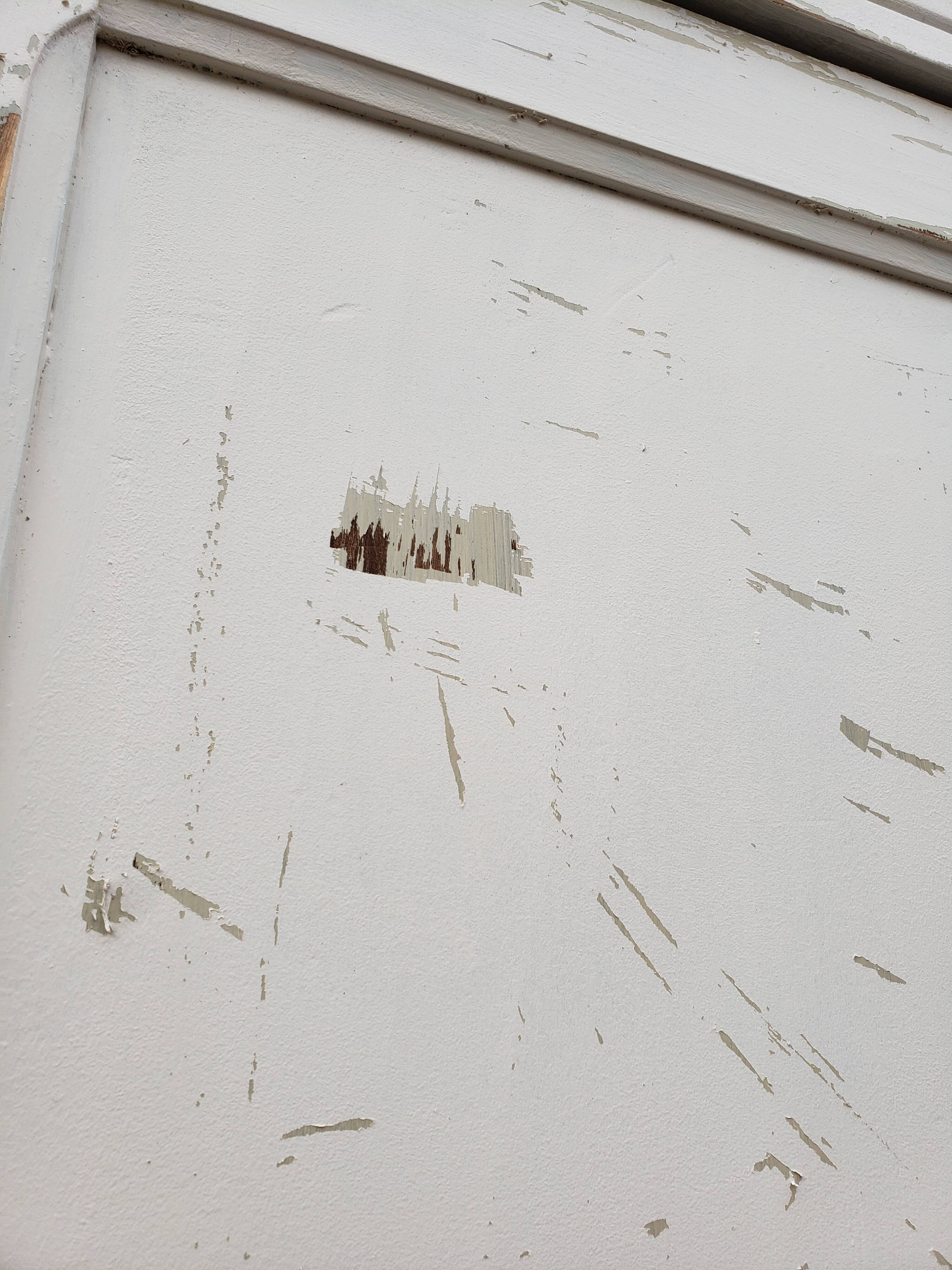 Parisian wardrobe patina old "lily"