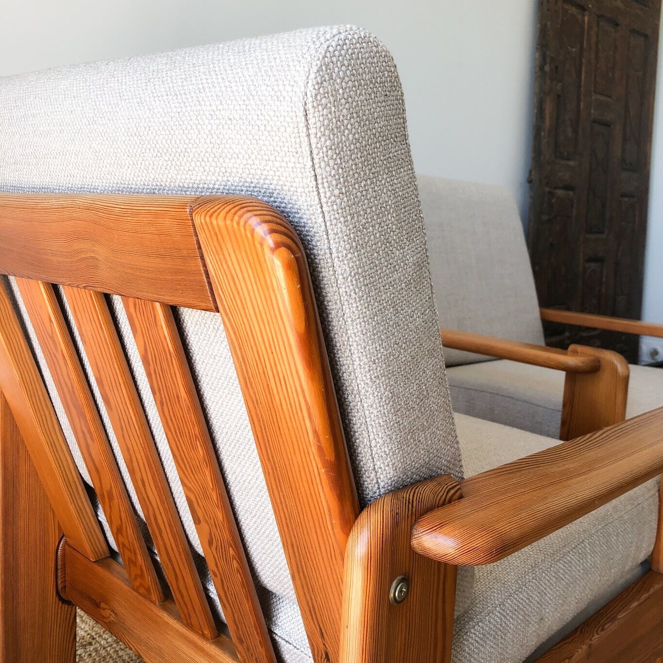 Swedish pine armchairs