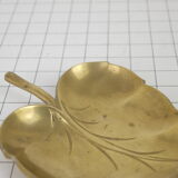 Leaf trinket bowl in brass