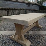 Solid walnut monastery table
