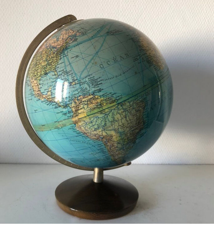 Great Columbus Earth Globe 1969