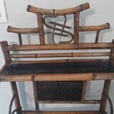 Shelf furniture in lacquered Japanese Chinese bamboo