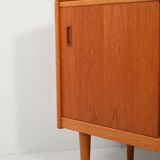 Scandinavian teak bookcase with cabinet, 1960s