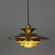 Danish vintage pendant lamp Verona by Kurt Wiborg, Jeka, 1980s