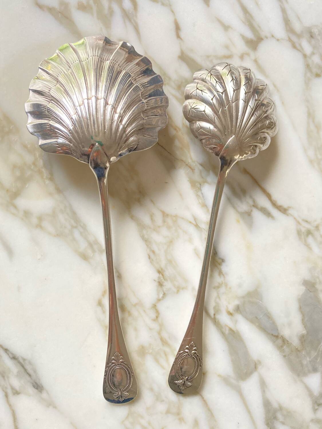 Antique Ercuis sprinkler spoons and strawberries