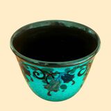 JACQUET (Paul, 1883-1968) flowerpot SAVOIE ceramics decorated with Fuchsias 1925