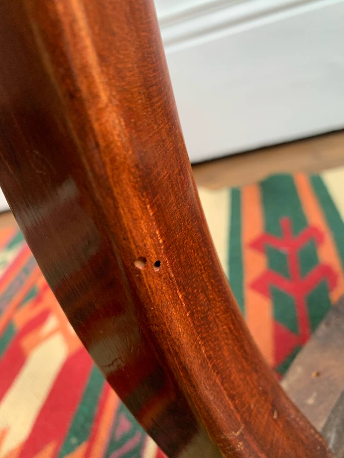 Table d'appoint, guéridon en marqueterie de bois