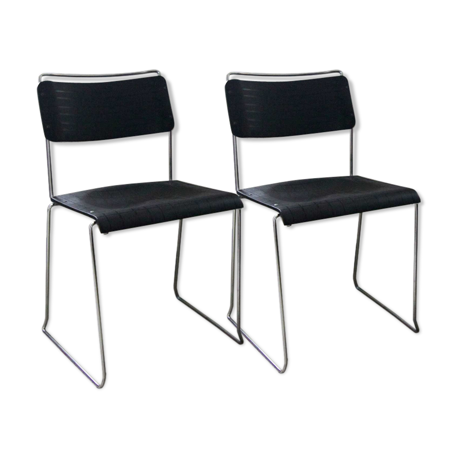 Paire De Chaises Design Italien Selency