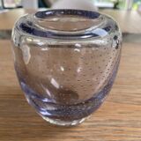 Bubble glass vase Val Saint Lambert