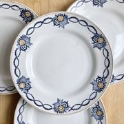 4 assiettes plates Terre de fer - Saint-Amand