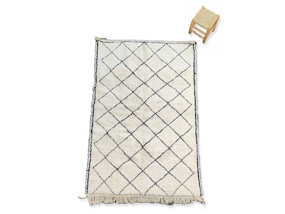 Berber carpet small diamonds 150x250 cm