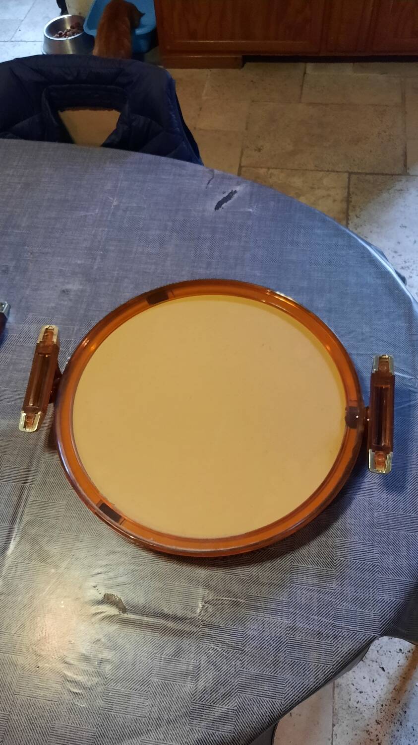 Ensemble 2 miroirs et 2 porte manteau année 70