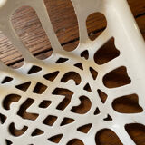 White cast iron soap holder