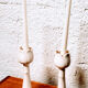 Pair of tulip candlesticks