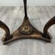 Table Guéridon en bois sculpté avec plateau en marbre, XIXe siècle
