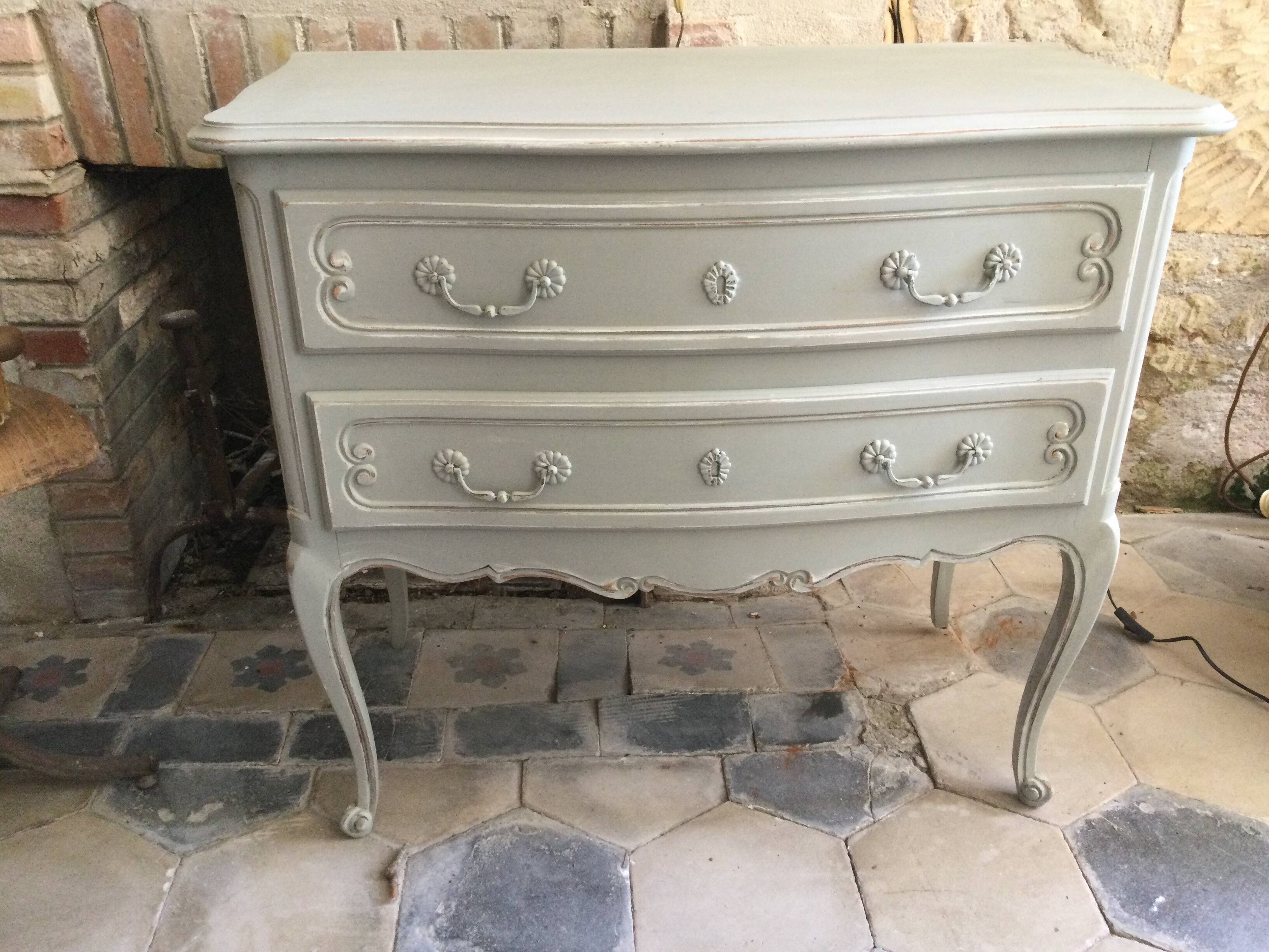 Antique patinated chest of drawers