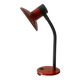 Vintage red and black metal desk lamp