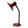 Vintage red and black metal desk lamp
