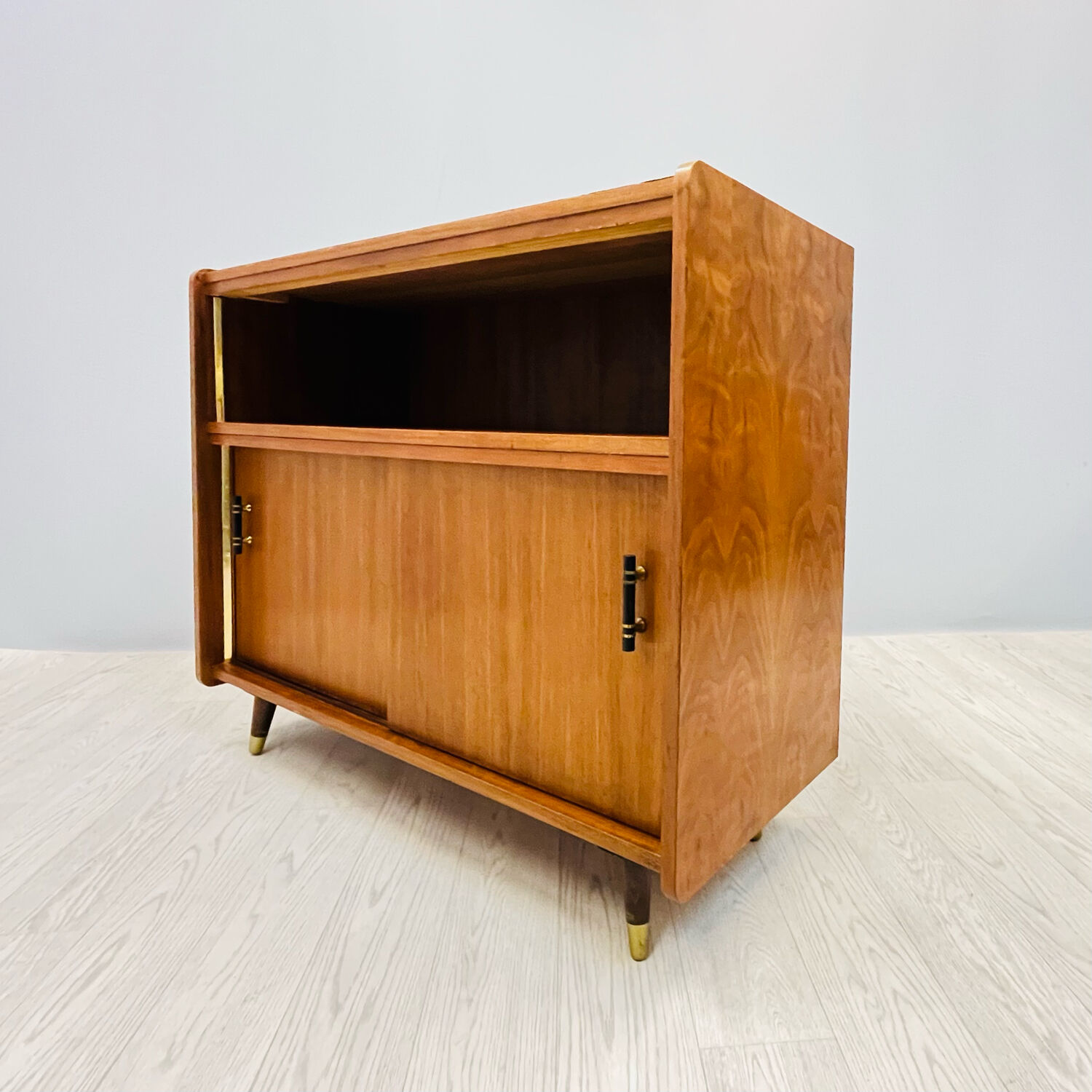 Vintage cabinet with sliding doors